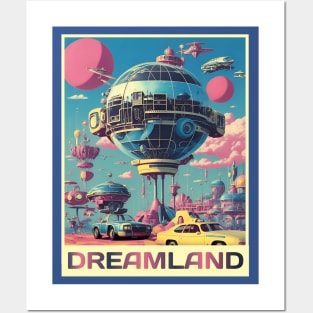 Living the Dream in Retro Dreamland Posters and Art